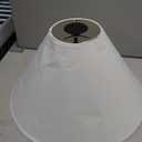 Aspen Creative 32206A Hardback Empire Spider Lamp Shade in White, 6" Top x 19" Bottom x 12" Slant Height
