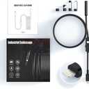 Plug & View Inspection Cam with 5M Bendable Cable and Swappable Tool Tips,2.0MP HD Camera, Capturing Exactly,IP67 Waterproof, for iPhone/Android