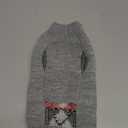 Cute Sweater for Dogs and Cats Soft Flannel Pet Outfit Warm and Cozy Animal Hoodie Small to Large Pet Clothes for Halloween Parties and Everyday Wear (Grey, Medium)