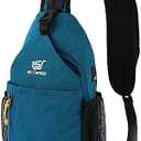 SKYSPER Sling Bag Crossbody Backpack - Chest Shoulder Cross Body Bag Travel Hiking Casual Daypack for Women Men(Blue)