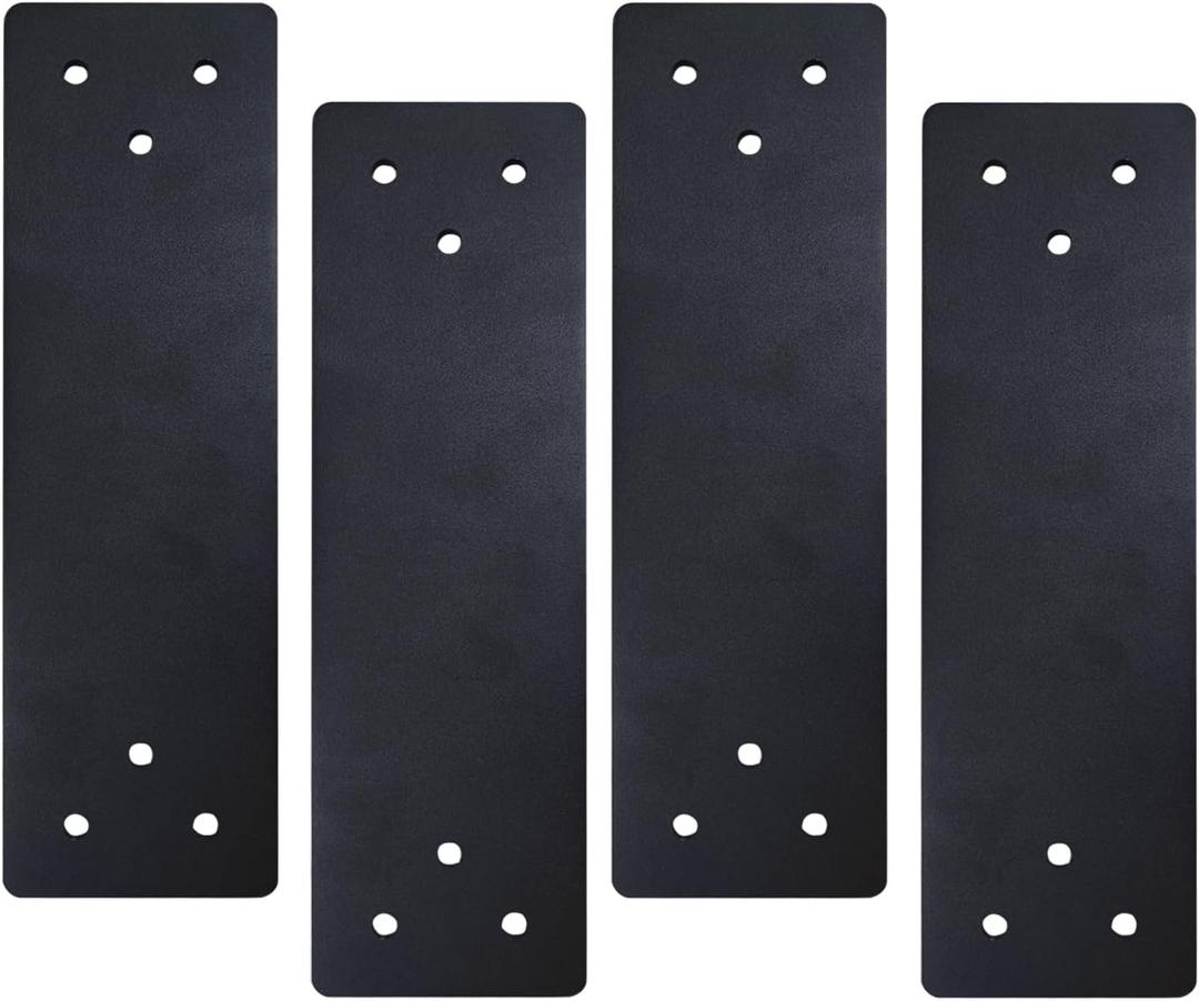 4pcs 3x10 Straight Steel Flat Mending Plate with HolesJoining Brackets, Connecting Brackets, I Strap. Metal Plate with Holes, Straight Flat Plate for Truss Framing.