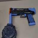 Electric Water Gun with LED Flash & USB-C Charging, Designed for Epic Aquatic Fun, Automatic Squirt Guns 25-30 FT Range, Realistic Water Pistol for Summer Outdoor Backyard Water Theme Party Toys (1P, Blue)