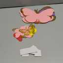 8 x 10 inch Large 3D Color Paper Butterfly Wall Decorations Kit 12 Set Removable DIY Gold Purple Butterfly Wall Art Card of Baby Shower Party Decoration Nursery Room Wedding