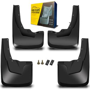 Mud Flaps Fit for 2019-2024 Ram 1500 (New Body Style) Fit for w/OEM Fender Flares (Excl. Ram 1500 Classic or TRX Models) Four Seasons Protection Dedicated Mudguard, 4pc Front/Rear Splash Guards