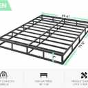 QEROMY 7 Inch Low Profile Box Spring, Sturdy Metal Frame Mattress Foundation, Easy Assembly, Quiet & Noise-Free, Queen Size