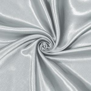 Homiest Light Grey Satin Fabric by The Yard, 3 Yards x 58 Inch Charmeuse Satin Fabric Silky & Shiny Cloth Fabric, Smooth Bridal Satin Fabric for Wedding Dress, Clothing Making, DIY Crafts, Sewing