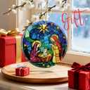 Christian Gifts: Nativity Scene Ornament | Christmas Ornaments (Christmas Tree Decorations), Christian Religious Decor, Holy Family Decoration, Religious Gifts, Baptism Gift & Xmas Gift