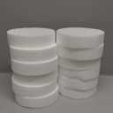 Juvale White Round Floral Foam Circles - 12-Pack, 4 x 4 x 1 in - Foam Blocks for Crafts & Floral Arrangements - Smooth Surface for Painting & Decorating