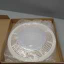 15 Inch Exhaust Fan Cover with Lens and Springs Replacement Fan Grille Assembly Compatible with Nutone 8663rp, 8664rp, 750, 751, and N750 Wall Ventilation Fan/Light Combos