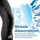 LP SUPPORT IM710 Shield Padded Leg Compression Sleeve, Ergonomic Knee Pad Support for Basketball, Volleyball, Running, Gym Workouts, Breathable Elastic Fabric for Men & Women (Black, M, 1-Pcs)