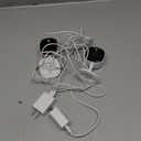 AOQEE 2K Cameras for Home Security-Outdoor/Indoor Camera for Dog/Cat/Pet/Nanny/Baby/Elderly, Color Night Vision, White Light, Siren, 24/7 SD Recordings, Works with Alexa, Plug in (C1-White-2pack-2.4G)