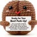 Adventure Awaits Graduation Gifts for Best Friend, Next Chapter Present for Her Him, Funny Motivational Perk Up Keepsake, Handmade Crochet Decor for Brother Sister