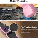 AMAZEAR Gimbal Screen Protective Cover for DJI Osmo Pocket 3 Accessories, Lens Cap Hard Case for Xtra Muse Gimbal Vlog Camera with Soft Lining, Compact Design, Quick Open/Close, Pink