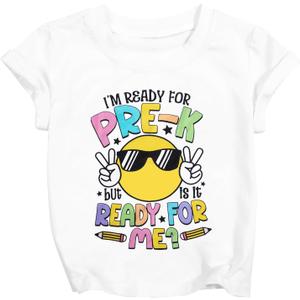 First Day of School Shirt Toddler: in My Preschool Era Shirt Kids - Cute Back to School Toddler Girl Tee (White)