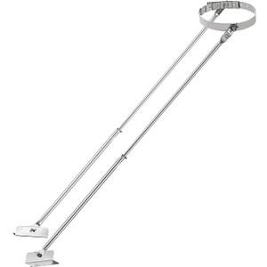Upgraded 6DP-XRB 6" Extended Roof Chimney Bracket Support Kit, Fit for Chimney Stove Pipe from 6" to 13.7" in Diameter, Adjustable Design, Stainless Steel, No Fear of Snowstorms