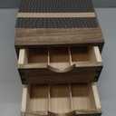 Drawer Organizer Coffee Pod Holder - Kitchen Cutlery Storage Accessories/ K-Cup Drawers with Detachable Wooden Partition - Coffee Capsules Organization Counter - Wood desktop Small Cabinets