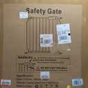 Baby Gate Extra Wide Fits 71.65"-85.82" Wide Opening - Dog Pet Gates for Doorways Stairs No Drilling Pressure Mounted - Large Child Safety Gate Indoor Outdoor Black