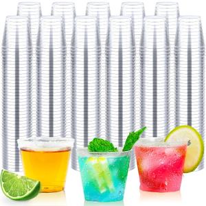 Byvivace 1000Count 1OZ Clear Hard Plastic Shot Cups - Mini Shot Glasses for Tequila, Whiskey, Vodka & Liquor, 1Oz Small Cup for Sauces & Dips, Perfect for Parties
