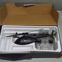 Plastic 1/28 Rc Era Remote Control Helicopter C189 Dual Brushless Motors Metal Servo Aileronless Design Model Toy Gift for Adult(Black)