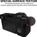 Easy Hood Camera Case for Sony Alpha 7C II A7C II A7CII A7CR Digital Camera, Lightweight Soft Silicone Cover, Anti-Scratch Protective Camera Body Skin Case (Black)