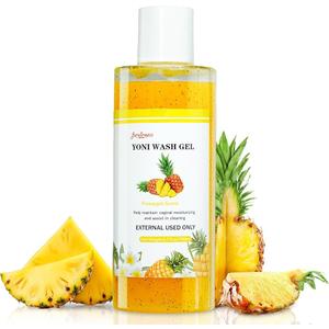 Yoni Wash Feminine Wash for Women PH Balance, Vaginal Wash for Vagina Moisturizing, Summer Feminine Care Intimate gel for Hygiene, Body Wash Shower Gel, Pineapple Scent Intimate shower gel 6.7 fl.oz