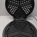 Mueller Heart 5 Waffle Maker, Waffle Iron, Adjustable Browning Control & Nonstick, Cool Touch Handle, Easy to Clean, Small Kitchen Appliances