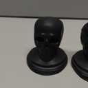 SLGOL Ice Cube Tray 3D Skull Ice Cube Mold, 3 Pack Food-Grade Silicone Skull Mold Easy Release Skull Ice Ball Maker for Chilled Whiskey Cocktails Drinks (Black)