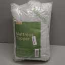 Ultra Soft Twin Size Mattress Topper - Viscose Made from Bamboo Pillow Top Mattress Pad for Back Pain Relief - Naturally Cooling for Hot Sleepers, Green