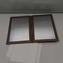 Adjustable Face Down Mirror for Vitrectomy Recovery - 10" x 7", Brown, Watch TV During Eye Surgery Recovery