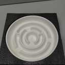 Ceramic Slow Feeder Dog Bowls with Anti-Slip, Slow Feeder & Non-Slip Design, Boredom and Anxiety Reducer, Suitable for All Breed Dogs and Cat (Ceramic-White)