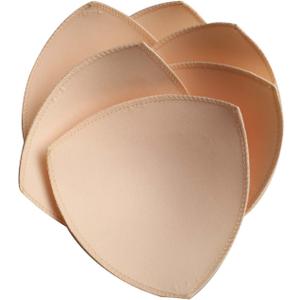 TOPBINE Bra Pads Inserts, Removable Sports Bra Inserts Bra Cups Inserts Padded Bra Inserts for Women's Bikini Top Swimsuit (Beige, M)