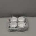 Chicago Metallic Professional 6-Piece Creme Brulee Set with 4 Porcelain Ramekins, 8-Inch Square Pan and Wire Rack