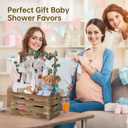 Wooden Baby Shower Crate Closet, Baby Basket with Handle, Personalized Baby Gifts Basket, Storage Basket, Newborn Boy Girl Welcome Gift for New Mom Parents