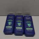 Nivea Men Maximum Hydration Body Wash for Dry Skin, Aloe Vera Enriched, 3-in-1 Moisturizing Body Wash, Face and Hair, Paraben Free, Vegan Formula, 16.9 Fl Oz Bottle, Pack of 3