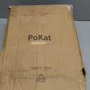 PoKat 27'' Farmhouse Table Lamps Set of 1 for Living Room, Stone-Like Bedside Lamp for Bedroom, Boho Ceramic Tall Lamps for Nightstand Office Sideboard Entryway Distressed (Antique Beige)