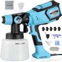 1000W HVLP Paint Sprayer High-Efficiency Electric Spray Gun with 6 Nozzles,Variable Patterns & Adjustable Flow, 47oz (1400ml) Detachable Container,Easy to Clean for Home Improvement Projects Navy