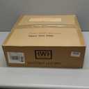 Rattan Light Fixtures Ceiling Mount, HWH 18'' 36W LED Boho Flush Mount Ceiling Light, White Woven Twine Ceiling Light Wicker Light Fixture Remote Control for Bedroom Schoolhouse, 5HYS78LF-LED WH