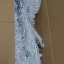  7ft White Iridescent Tinsel Artificial Christmas Tree with 1156 Branch Tips