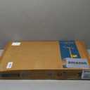 FITUEYES Mobile TV Stand with Wheels for 32-65Inch TV Screens, Rolling Floor Stand with Mount, Black Tempered Glass Base & Wire Management, Holds 66 lbs