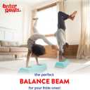 Balance Beam Portable Gymnastics Beam, Gymnastics Equipment for Home with Anti-Slip Base, Lightweight/Extra Firm, Holds Up to 200lbs, Toddler to Adult Age