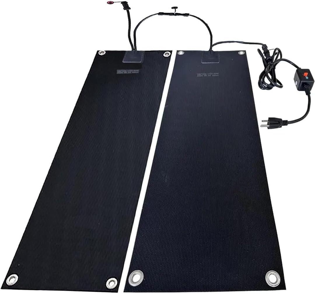 Snow Melting Walkway Mat, 10" x 48" No-Slip Rubber Outdoor Heated Walkway Mats, Snow and Ice Melting Mat for Winter Outdoor Stairs, Steps, Doorways, Walkways, Driveway