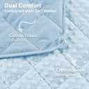 yescool Weighted Blanket 7 Pounds Light Blue Twin Size Cooling Weighted Throw Blanket, Minky Heavy Blankets Warm Weighted Comforter, Big Washable Thick Blankets Gift for 60-90lbs, 40 * 60in