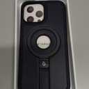 for iPhone 13 Pro Max Leather Case with Stand, Anti-Slip Grip Ring, Fits for MagSafe (Blue, IP13 Pro Max-6.7inch)