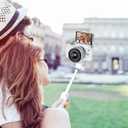 MT-08 White Mini Tripod for Camera,1/4" Mount Universal Portable Camera Tripod Compatible with DJI OSMO Pocket 3/Pocket 4/OSMO 360/Insta360x5/iPhone/Sony/Xtra,Extendable Handheld Video Shooting Stand