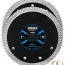CRALY 5 Inch Super Thin Diamond Blade, 7/8 in Arbor, 5'' Diamond Tile Blade for Angle Grinder & Tile Saw, Diamond Cutting Wheel for Cutting Ceramic, Tile, Marble, Granite, Brick, Porcelain, 2PC