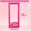 5.2ft Tall Life Size Stand-in Cardboard Cutouts Doll Photo Booth Props for Doll Princess Party Decorations Girls Birthday Party Decor Photoshoot.