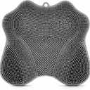 Dual-Sided Silicone Shower Foot Scrubber Mat  Foot Scrubber in Shower for Deep Cleaning & Exfoliation | Wall-Mounted Shower Foot Scrubber Mat & Back Cleaner for Men and Women (Grey, Standard)