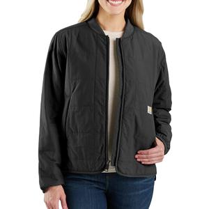 Carhartt Women's Rain Defender Loose Fit Lightweight Insulated Jacket (X-Large, Black)