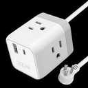 ZGEAR Gear Maximized 3 Outlet AC Power Cube With USB A & USB C Fast Charger