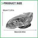 Headlight Assembly for Mercedes Benz W204 C Class Headlamp C300 C230 C350 2008 2009 2010 2011 (Left Driver Side)